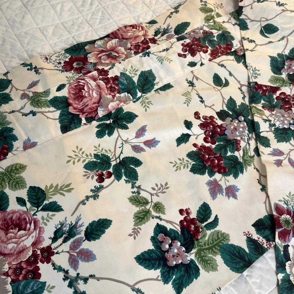 Waverly Valance Pleasant Valley Floral Rod Pocket Valance (1) Custom Made72
